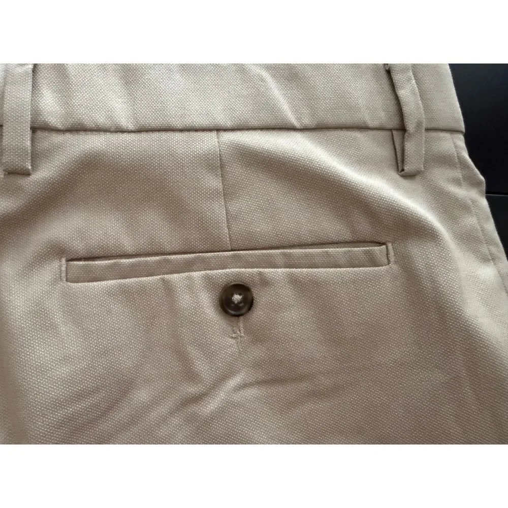 Banana Republic Chino Pant Men 36x31* Slim Traveler Caribbean Sand Khaki Trouser